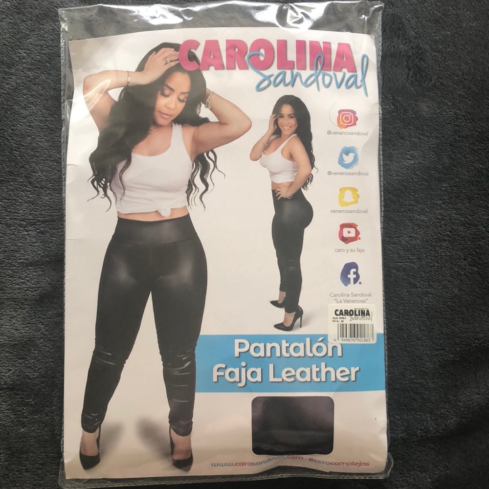 Carolina Sandoval Pantalón Faja Leather